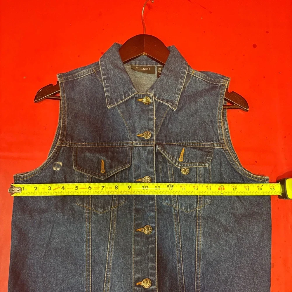 Vintage Denim Vest Sturgis Harley Davidson‎ Motorcycle Patches S - Picture 7 of 7